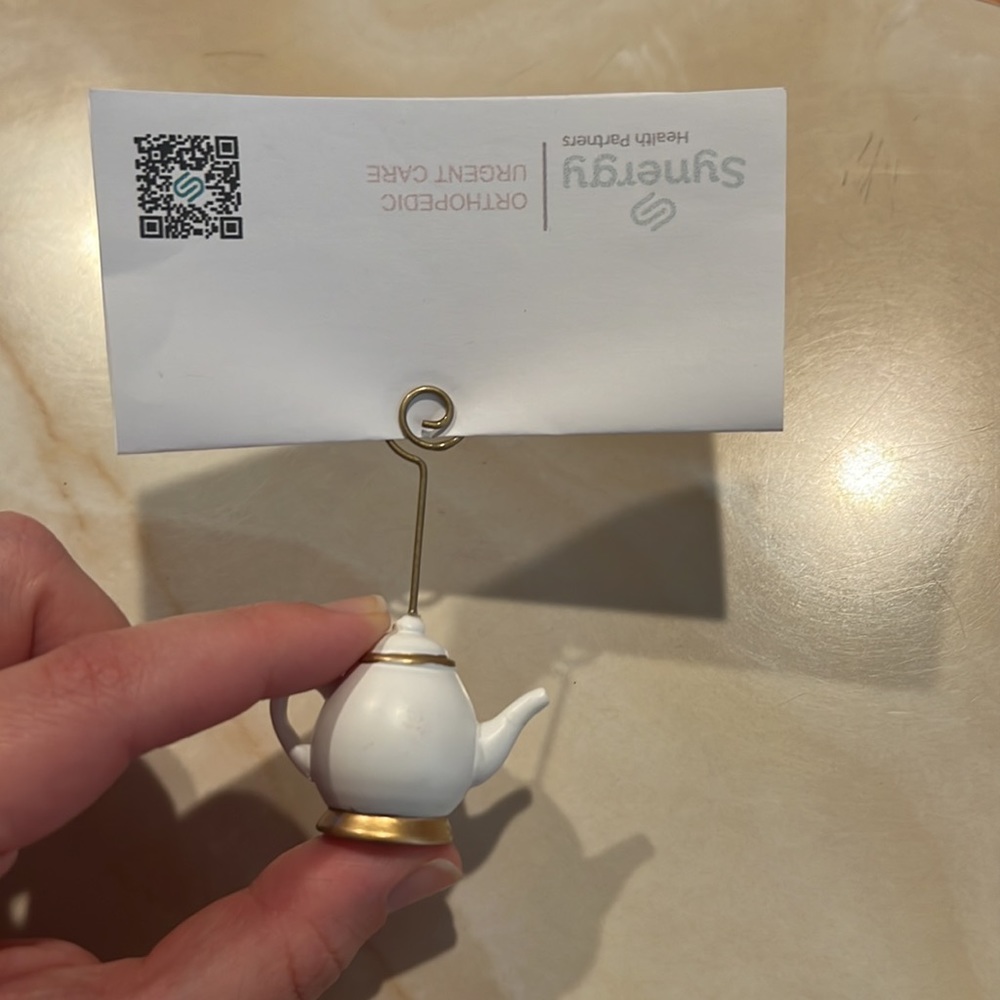 New Kate Aspen Tea Party Card Holder